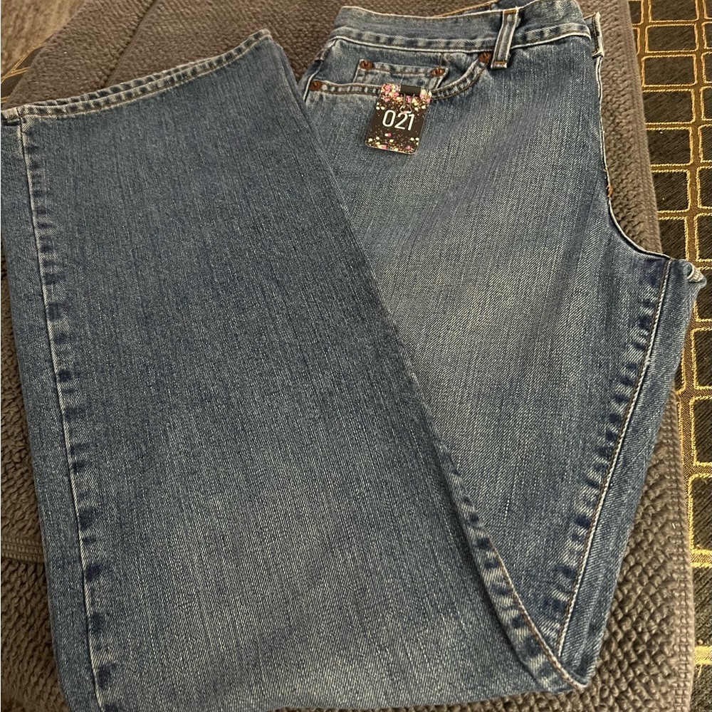 LUCKY BRAND DUNGAREES JEANS,  SIZE 12/31,